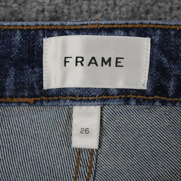 Frame Jeans Womens 26 The Refined Saturn Wide Leg High Rise Denim Office Luxury - Picture 9 of 16